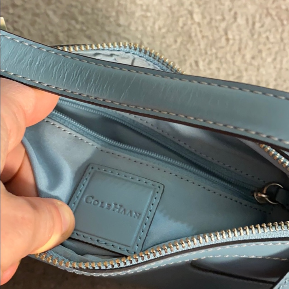 ๐ Cole Haan light blue leather shoulder bag NWT๐ - Picture 8 of 8